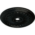 thumbnail image 3 of 35 1/8"OD x 4 7/8"ID x 2 1/2"P Viceroy Ceiling Medallion (Fits Canopies up to 4 7/8"), Hand-Painted Jet Black, 3 of 6