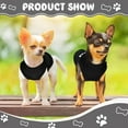 thumbnail image 3 of 4 Packs Dog Shirts for Small Dog, Riklu Pet T-Shirts Clothes Vest for Puppy Boy Girl L, 3 of 7