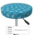 thumbnail image 2 of Uemuo Sea Turtle Pattern Round Bar Stool Seat Covers Washable Stool Cushion Slipcover Elastic Bar Chair Covers-13 inch, 2 of 7