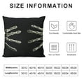 thumbnail image 5 of COMIO  Halloween Decor Throw Pillow Cover 18X18 Skeleton Decorations Farmhouse Decorative Black Cushion Case Autumn for Home Sofa Couch, 5 of 5