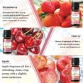 thumbnail image 7 of EUQEE 6Pcs Fruit Fragrance Oils Gift - Strawberry, Cherry, Litchi, Apple, Mango, Peach - Essential Oils for Candle Making, Diffuser, Diy, 7 of 7