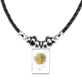 thumbnail image 1 of Collar Unbranded Ilustración de Limón Cuerda de Cuero, 1 of 3