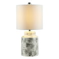 thumbnail image 3 of SAFAVIEH Branko 19 in. Stripe Textured Ceramic Table Lamp, Grey, 3 of 4
