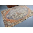 thumbnail image 2 of Vintage Rug, Turkish Rug, Area Rug, Home Decor Rug, 50x85 inches Orange Carpet, Turkey Floor Rug, Handmade Bedroom Rugs, 10962, 2 of 10
