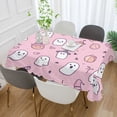 thumbnail image 2 of Yayeee Tablecloths 60" x 108" Rectangle Wrinkle Resistant Party Table Cover, Pink Halloween, 2 of 8