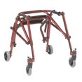 thumbnail image 2 of Inspirado en el andador posterior ligero Drive Nimbo 2G con asiento, color rojo castillo, tamaño pequeño, 2 of 5