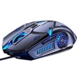 thumbnail image 1 of Gaming Mouse Low-noise 7 Color Backlight 6 Key Anti-slip Mechanical Mouse Gaming Accessory, Grey, 1 of 10