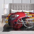 thumbnail image 3 of Manta de microfibra ultra suave de los Kansas City Chiefs, manta de microfibra de lujo para todas las estaciones, manta cálida para ropa de cama, sofá y viajes, 3 of 5