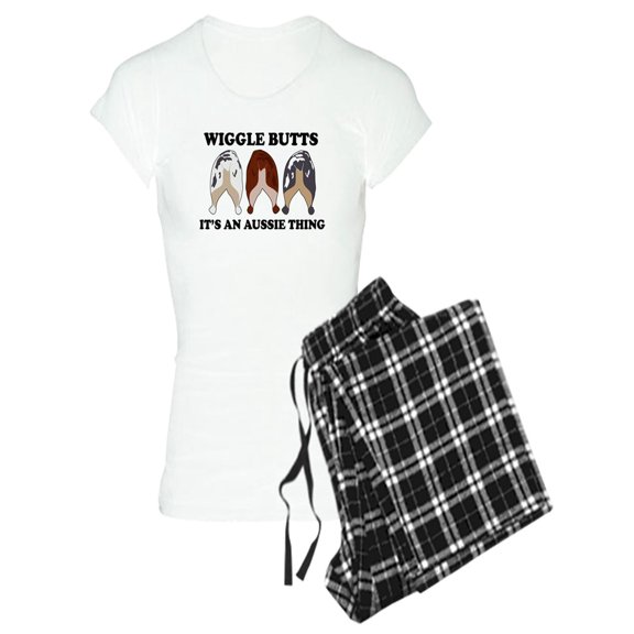 CafePress - Aussie Wiggle Butts - Women's Light Pajamas