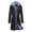 Black, variant on IROINNID Women's Mid-Long Hoodie Overcoat Coat Solid Color Long Sleeve Warm Rain Jacket Outdoor Jackets Waterproof Raincoat Windproof, Gray