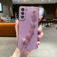 thumbnail image 1 of Electroplated Heart Shaped Chain Shockproof Phone Case For Galaxy S22 Ultra/S22+/S22/S21/S20/A73/A53/A72/A52/A13, 1 of 4