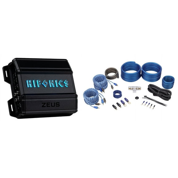Hifonics ZD-750.4D 750 Watt 4-Channel Car Stereo Class-D Amplifier Amp Wire Kit