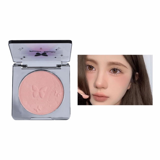 WIFKLSIIPG Slightly Drunk Gradual Powder Blusher Natural Makeup Delicate Natural Monochrome Powder Blusher
