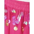 thumbnail image 5 of Lejafay Women's Belly Dance Pants Side Split Bloomers Lantern Pants Hot Pink One Size, 5 of 7