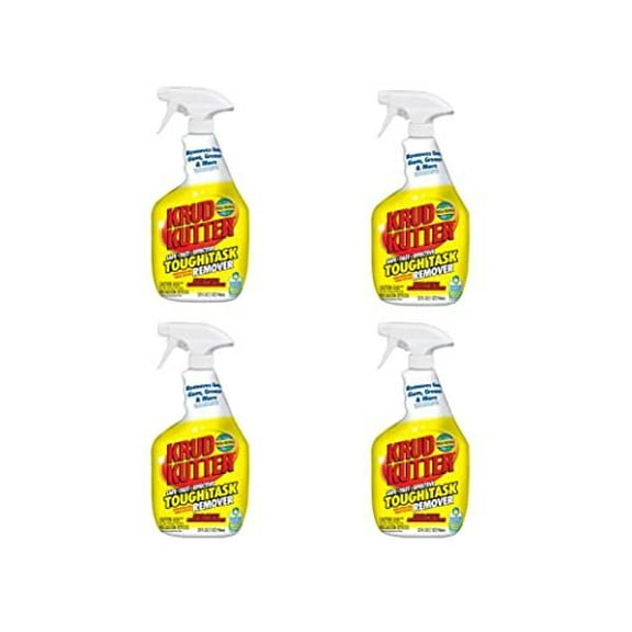Krud Kutter Tough Task Remover Spray - Multi-Surface Cleaner - 4 Pack, 32 Oz Each