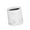 White M, variant on deevoka Trash Can Accessory Vintage Round Garbage Container for Toilet Vanity Office White M