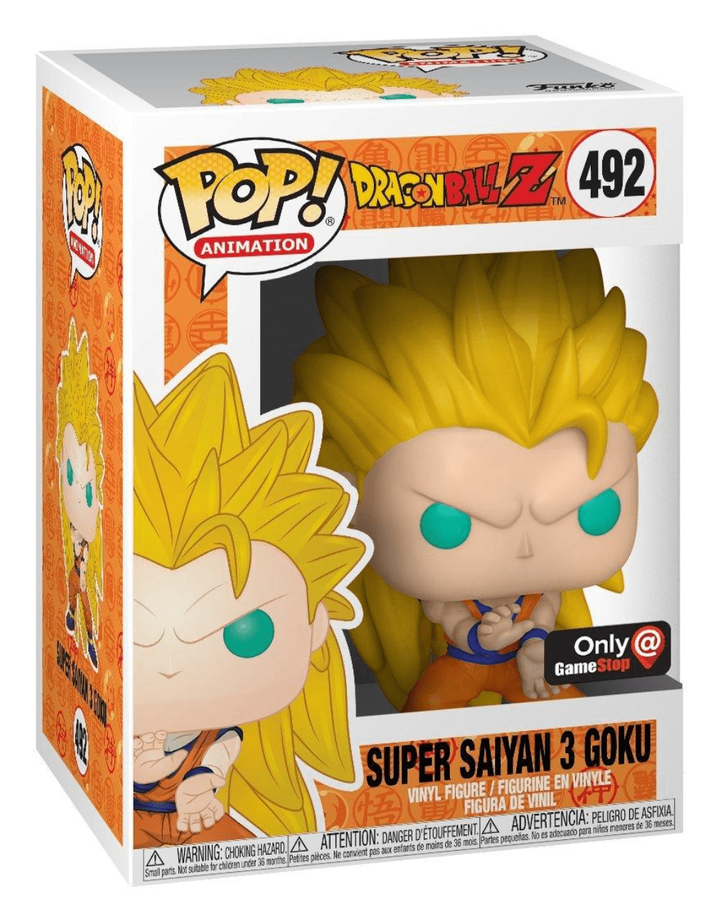 Funko Pop Animation Dragon Ball Z - Super Saiyan 3 Goku Pop! Vinyl Figure #492