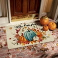 thumbnail image 6 of Hello Pumpkin Fall Door Mat 17x30Inch, Fall Blue Pumpkin Maple Leaf Doormat, Indoor Outdoor Entry Floor Mat Non-Slip Welcome Party Thanksgiving Decor Mat, 6 of 6