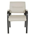 thumbnail image 3 of Guest Chair in Taupe Faux Leather in Black Finish Frame, 3 of 10