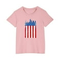 thumbnail image 2 of MKOSPLRT 3-10 Years American Flag T Shirt for Kids Short Sleeve Crew Neck USA Flag Shirts Lightweight Holiday Party Tshirts for Girl Boy, 2 of 8