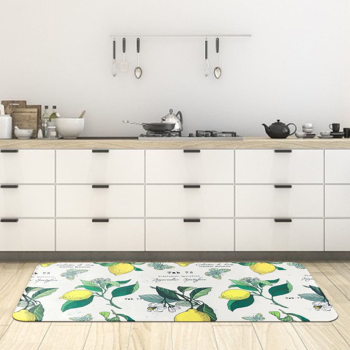 Cobble Stones Design 18x47 Ergonomic Floor Pad Kitchen Rug Carvapet Comfort Anti-Fatigue Decorative Standing Desk Mat Waterproof 