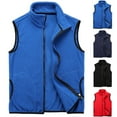 thumbnail image 4 of Pimfylm Men's Cotton Vest Fall Winter Casual Vest for Men Polar Fleece Zipper Solid Color Pocket Tops, 4 of 4