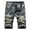 Khaki, variant on Ausyst Mens Shorts Summer Clearance Zipper Elastic Slim Casual Denim Shorts Play Wrap Ripped Men's Mid-length Pants