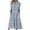 Sky Blue-03, variant on Sentuca Womens Loose Fit Button Spring Dresses 3/4 Sleeve Casual V Neck Dress
