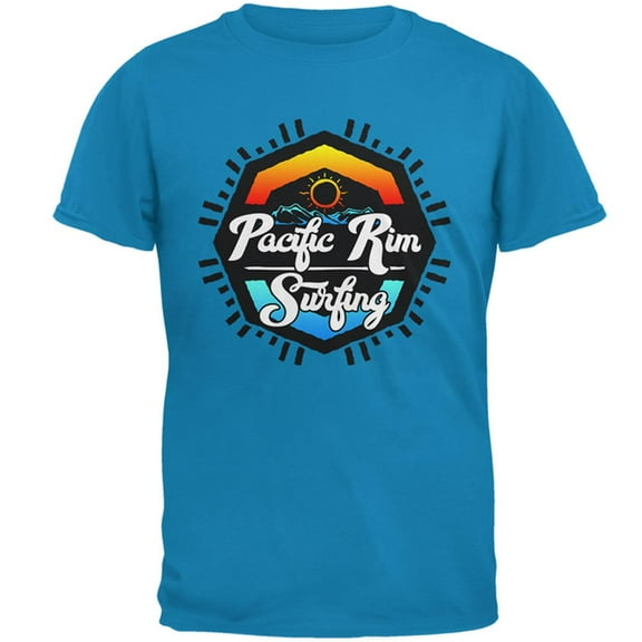 Pacific Rim Surfing Mens T Shirt Sapphire LG