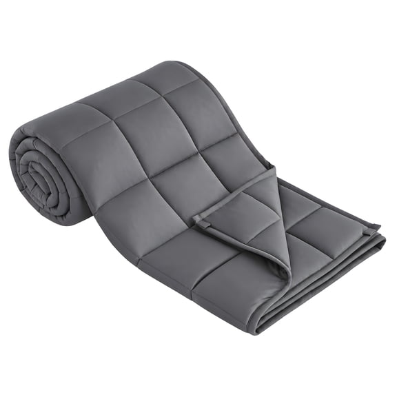 SUMELL 20 lb Weighted Blanket for Adults, 60 x 80 Inch Twin Size Cooling Blanket, Soft Microfiber Heavy Blanket with Glass Beads, Gray