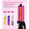 thumbnail image 4 of FARERY Mini rizador Waver, 1/2 pulgada, rizador de cabello para mujeres ondas de playa, infusión de queratina y aceite de argán, doble voltaje, bolsa, 4 of 5