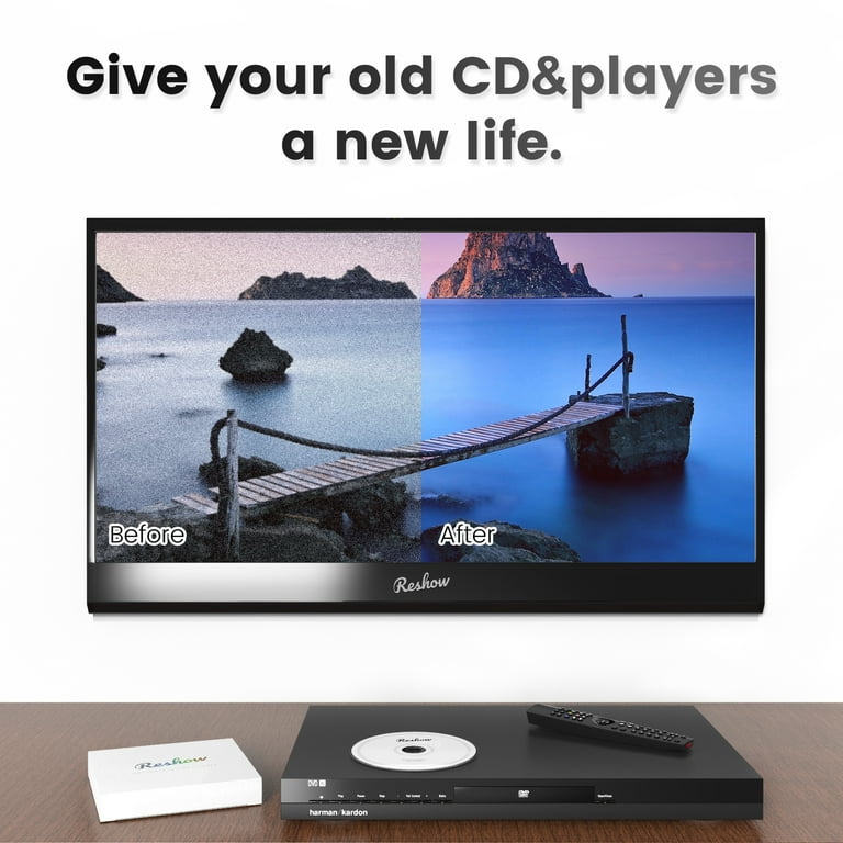 Reshow Laser Lens Cleaning Disc, Daily Use Disc Cleaner Kit for CD & DVD Players