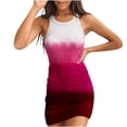 thumbnail image 1 of Fankiway Robe Débardeur Sans Manches à Encolure Ronde Imprimée Bodycon Décontractée pour Femmes Robes d'Été pour Femmes Liquidation Robes pour Femmes Grande Taille Liquidation, 1 of 4