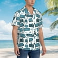thumbnail image 2 of Lsque Modern Furniture pattern Hawaiian Shirt for Men, Unisex Summer Beach Casual Short Sleeve Button Down Shirts-3X-Large, 2 of 9
