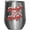 Silver, variant on Sleigh Girl Sleigh, Retro Christmas Season or Winter Sleigh Ride Pun Quote Art Merch Gift, Stainless Steel 12oz Wine Tumbler
