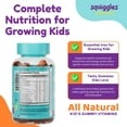 thumbnail image 3 of Squiggles Kids Multivitamin + Iron Gummies for General Health & Wellness, 100 Count - Low Sugar Berry Flavor, 3 of 6