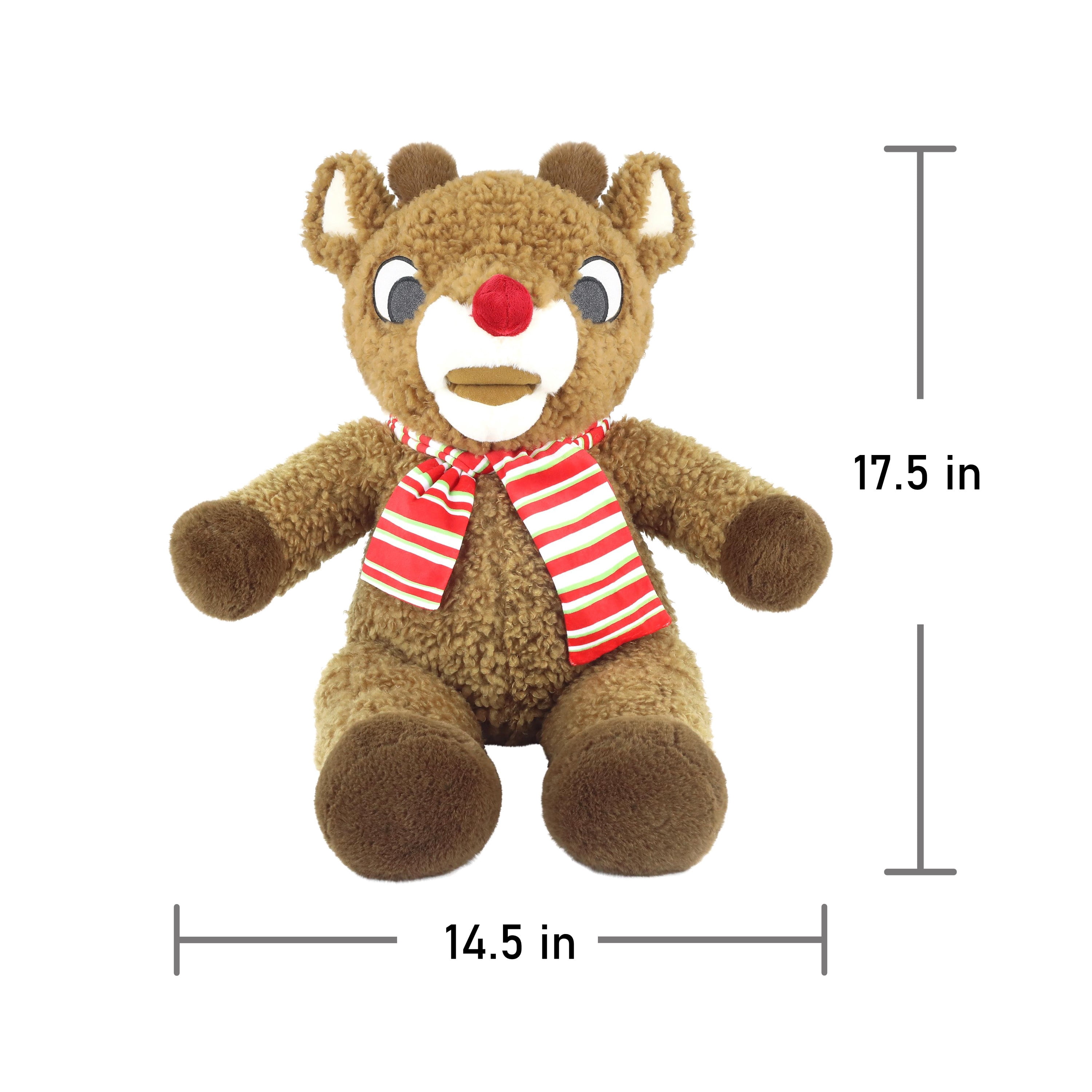Rudolph The Red Nosed Reindeer, 17 inch Soft plush Toy, Friends