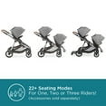 Contours Legacy Convertible 1to2 GrowWithMe Stroller, Graphite Gray
