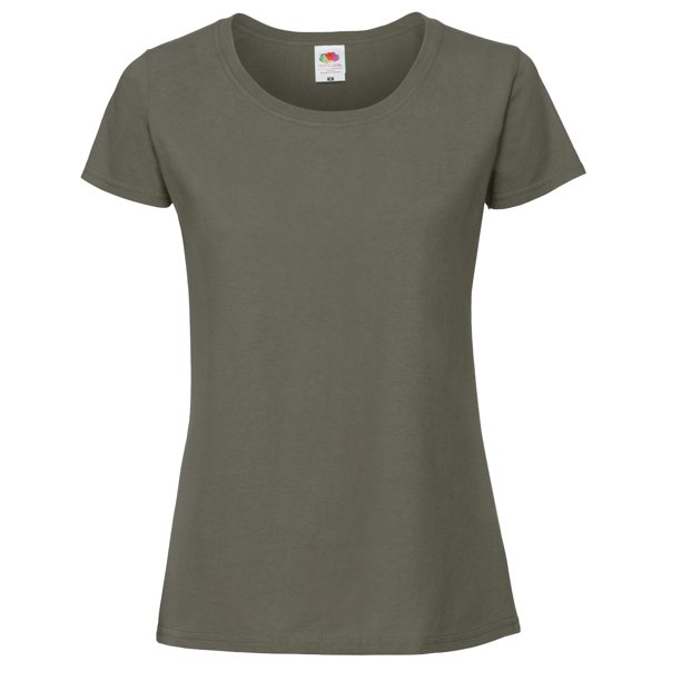 Fruit Of The Loom - Camiseta de algodón Ringspun para mujer (Verde Intenso) Fruit of the Loom UTBC3945_P