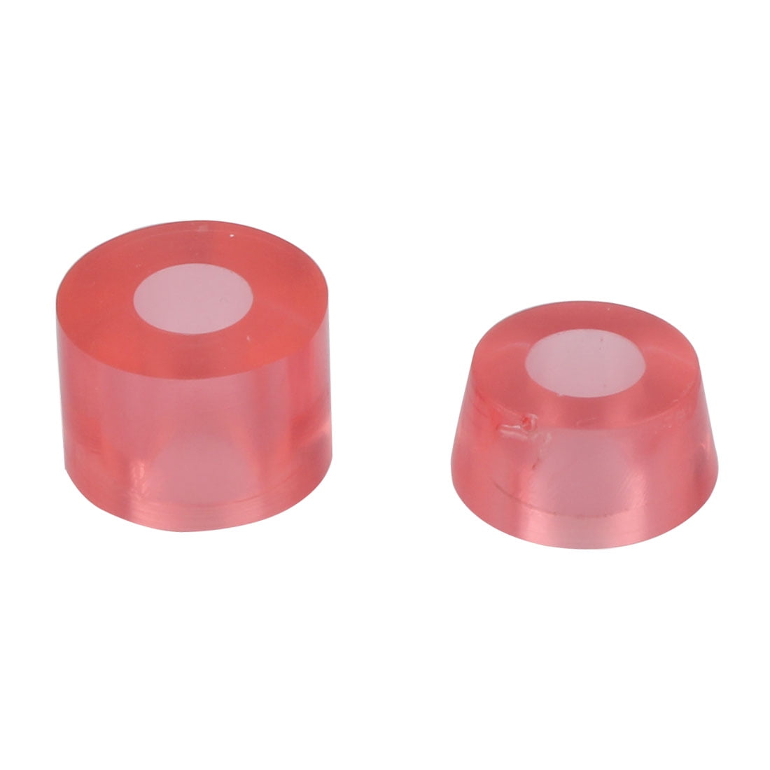 Outdoor Sports Skateboard Bushings Accessories Shock Absorber Clear Red 2 in 1 