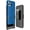 Blue, variant on Case with Clip for T-Mobile REVVL 6X 5G (2023) / REVVL 6 5G (2022), Nakedcellphone Slim Hard Shell Phone Cover with Kickstand and [Rotating/Ratchet] Belt Hip Holster Holder Combo