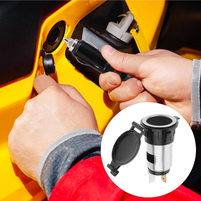 COMPUKAS Puerto Mechero 12V Para Automóvil Y Motocicleta Ignífugos Plástico Metal