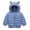 Blue, variant on Esaierr 1-5Y Boys Girls Winter Warm down Cotton Coats for Kids Baby Thickened Puffer Coats Ears Hooded Cotton Outerwear