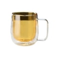 thumbnail image 1 of Tazas de café de vidrio de doble pared con asa, 250 ml (8,8 oz), de vidrio borosilicato de color for bebidas frías y calientes, capuchino, latte y té., 1 of 7