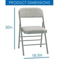 thumbnail image 2 of CozyBox 2-Pack Padded Folding Chairs with Steel Frame – Ideal for Indoor and Outdoor Events, Dining, and Parties, 2 of 4