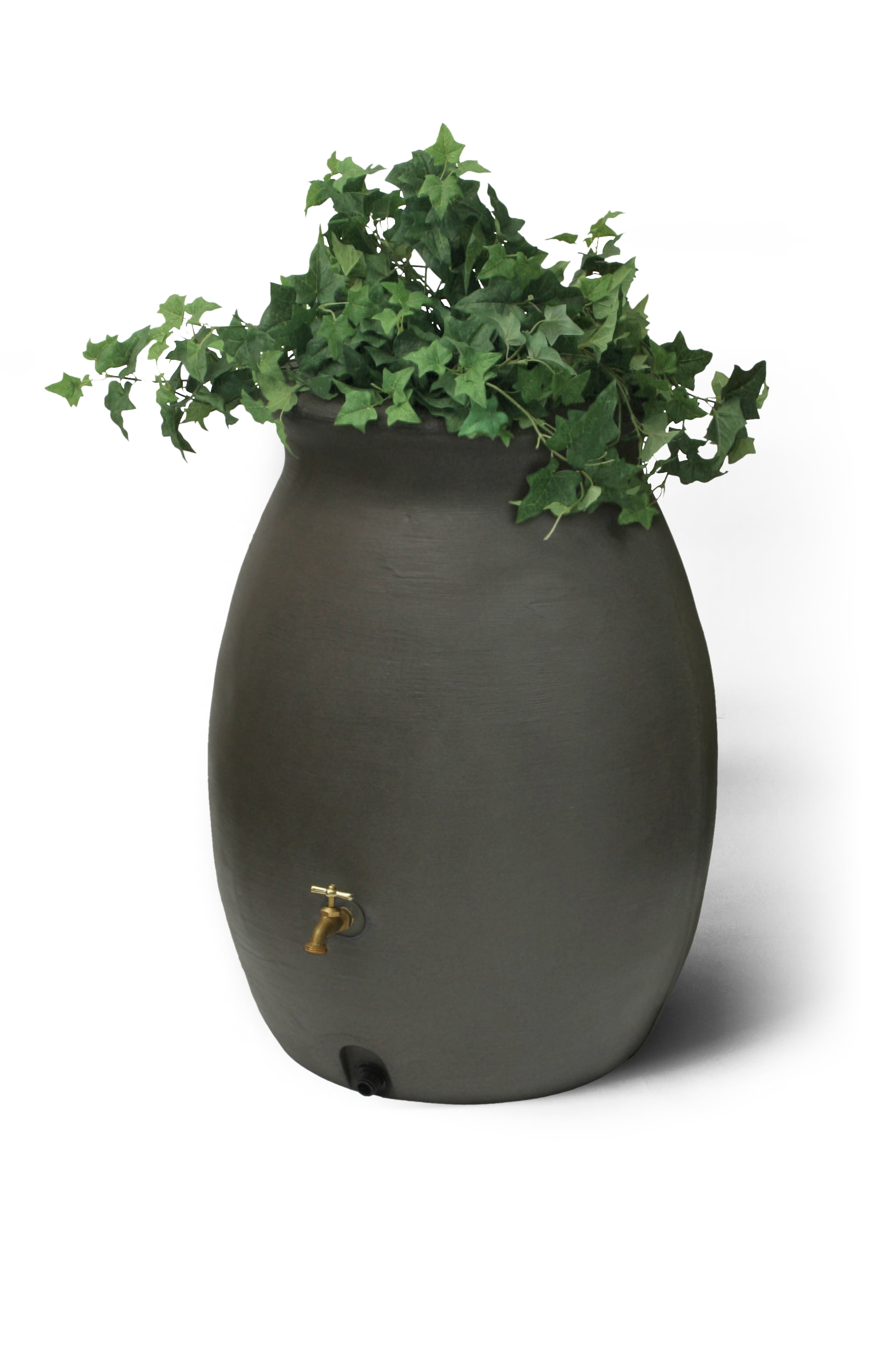 Algreen Castilla 50 Gallon Rain Barrel, Brownstone