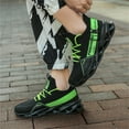 BUBUDENG Men Athletic Mesh Shoes Non Slip Blade Running Gym Sneakers