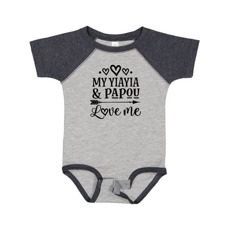 

Inktastic YiaYia and Papou Love Me Granddaughter Gift Baby Girl Bodysuit