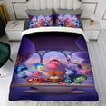thumbnail image 4 of Inside Out-themed Bed Sheet Set Three Piece Set Comfortable And Skin Friendly Unique Design Home Decor Gifts For Family Friends fans36x75Inches（90cm*190cm）, 4 of 6