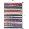 thumbnail image 2 of 8â€™ x 11â€™ Multicolor Irregular Striped Area Rug, 2 of 7